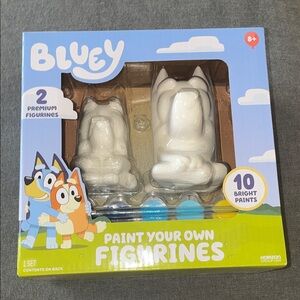 Bluey Paint Your Own Figurines - White Ceramic Set (2)